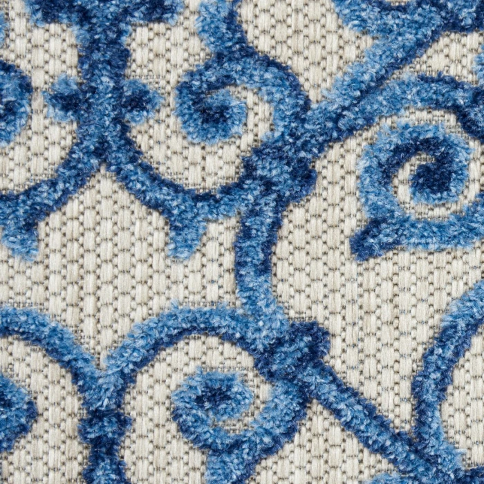 Nourison Aloha Area Rug ALH21-Grey/Blue