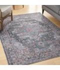 Nicole Curtis Machine Washable Series 1 Area Rug SR101 Light Blue Multi