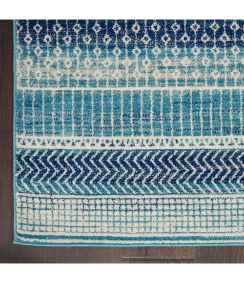 Nourison Passion Area Rug PSN26 Navy Blue 2'2" x 10'