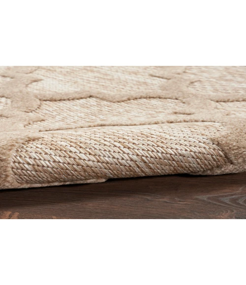 Nourison Easy Care Natural Beige NES01 2 ft. X 4 ft. Rectangle Rug