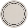 Nourison Home Nourison Essentials NRE02 Ivory/Black 4 ft. Round Area Rug
