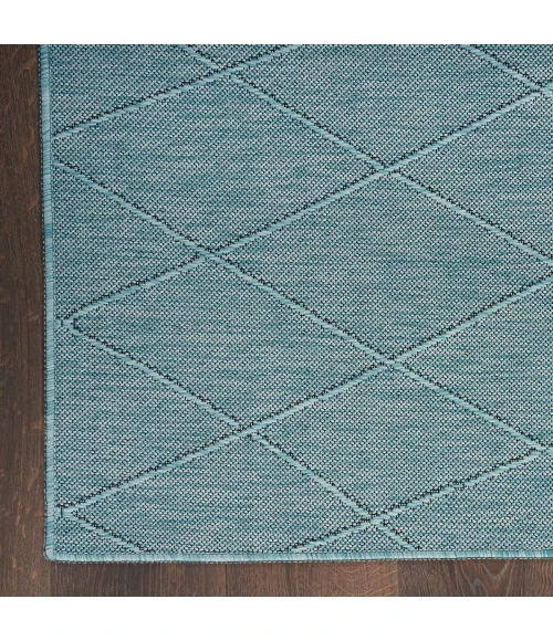 Nourison Washable Solutions Aqua WSL01 5 ft. X 7 ft. Rect. Rug