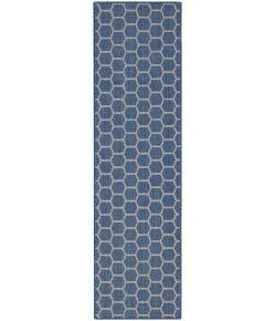 Nourison Home Twist Reversible TWS01 Blue 2 ft. 2 in. X 8 ft. Area Rug