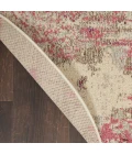 Nourison Celestial Round Area Rug CES02-Ivory/Pink