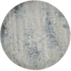 Nourison Home Somerset ST74 Silver Blue 5 ft. 6 in. Round Area Rug