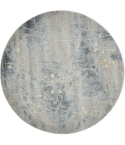 Nourison Home Somerset ST74 Silver Blue 5 ft. 6 in. Round Area Rug