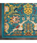 Nourison Allur Area Rug ALR03 Turquoise Ivory