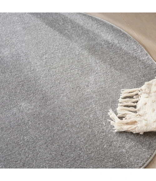 Nourison Essentials Silver Grey Area Rug NRE01-Silver Grey