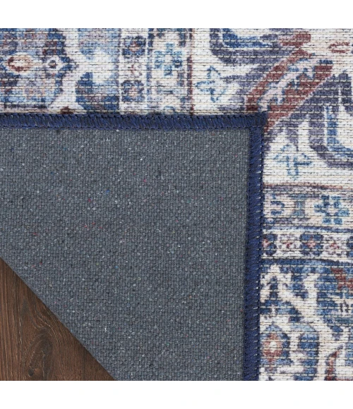 Nourison Machine Washable Series 1 Navy Ivory SR104 9 ft. X 12 ft. Rect. Rug