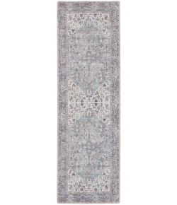 Nourison Home New Concept Washables SR104 Grey 2 ft. 2 in. X 8 ft. Area Rug