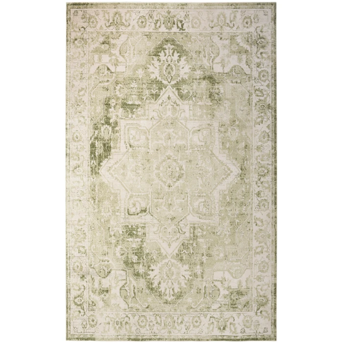 Nourison Astra Machine Washable Ivory Green ASW12 9 ft. X 12 ft. Rectangle Rug