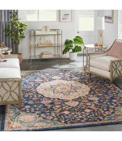 Nourison Home Passion PSN22 Navy Multicolor 8 ft. X 10 ft. Area Rug