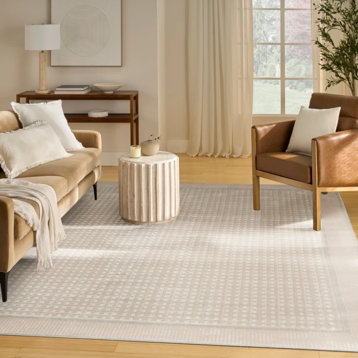 Nourison Nordic Beige NRC03 8 ft. X 10 ft. Rect. Rug
