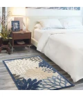 Nourison Aloha Area Rug ALH05 Blue/Multicolor 3' x 5'