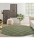 Nourison Home Easy Care Green NES01 8 ft. Round Rug