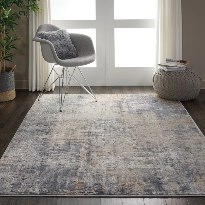 Nourison Rustic Textures Area Rug RUS01-Grey/Beige