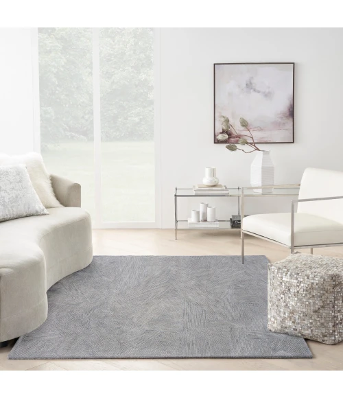 Michael Amini Ma30 Star Area Rug SMR01 Slate 4' x 6'
