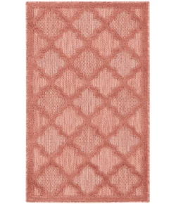 Nourison Home Easy Care NES01 Coral Orange 2 ft. X 4 ft. Area Rug