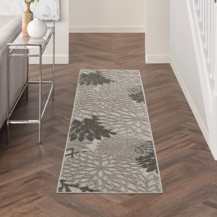 Nourison Aloha Runner Area Rug ALH05-Silver Grey