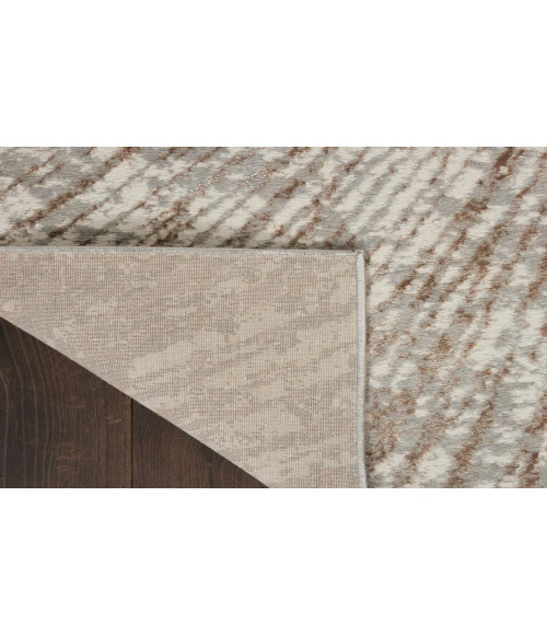 Inspire Me! Home Décor Metallic Grey Mocha MTL01 6 ft. X 9 ft. Rectangle Rug