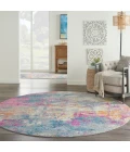 Nourison Passion Round Area Rug PSN36-Ivory/Multi