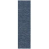 Nourison Home Washable Solutions WSL01 Navy Blue 2 ft. 2 in. X 8 ft. Area Rug