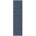 Nourison Home Washable Solutions WSL01 Navy Blue 2 ft. 2 in. X 8 ft. Area Rug
