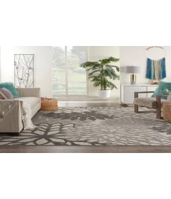 Nourison Home Aloha ALH05 Silver Grey 9 ft. X 12 ft. Area Rug