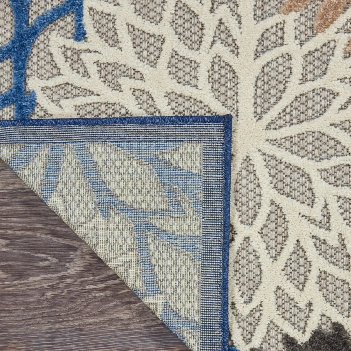 Nourison Aloha Area Rug ALH05 Blue/Multicolor 9' x 12'