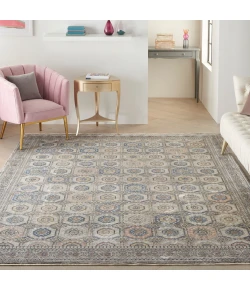 Nourison Home Starry Nights STN09 Grey/Navy 8 ft. X 10 ft. Area Rug