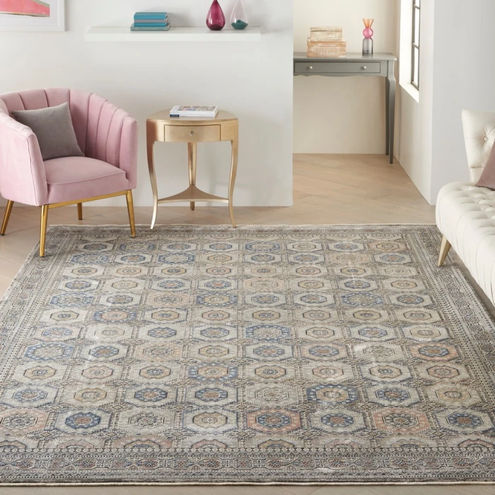 Nourison Starry Nights Area Rug STN09-Grey/Navy