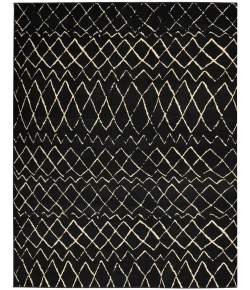 Nourison Home Grafix GRF04 Black 7 ft. 10 in. X 9 ft. 10 in. Area Rug