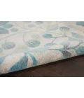 Nourison Tranquil Area Rug TRA03-Ivory/Turquoise