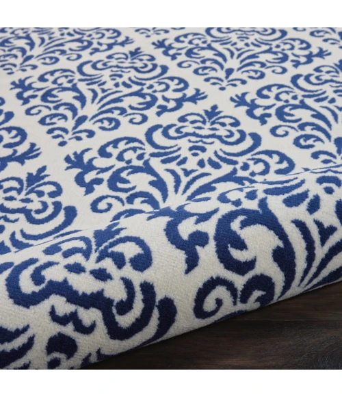 Nourison Grafix Area Rug GRF06-White/Blue