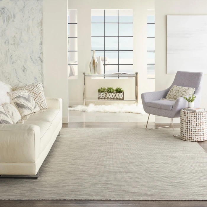 Nourison Positano Area Rug POS01 Light Grey 10' x 14'