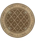 Nourison Ashton House Round Area Rug AS03-Mink