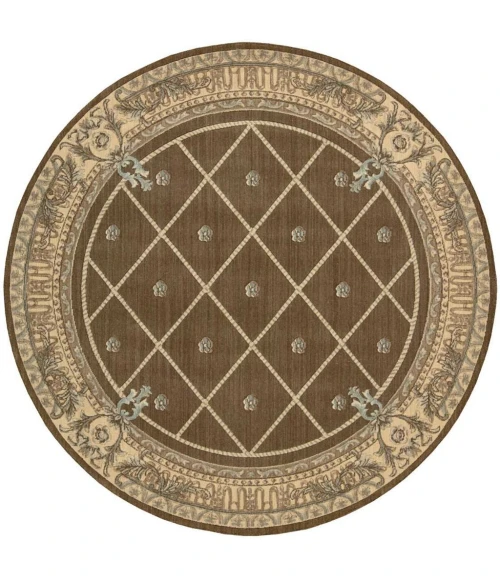 Nourison Ashton House Round Area Rug AS03-Mink