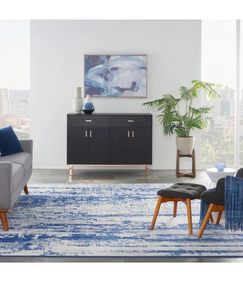 Nourison Whimsicle Area Rug WHS06-Ivory Navy