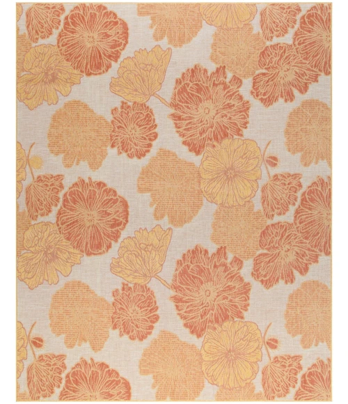 Nourison Garden Oasis Coral GOA04 10 ft. X 14 ft. Rect. Rug