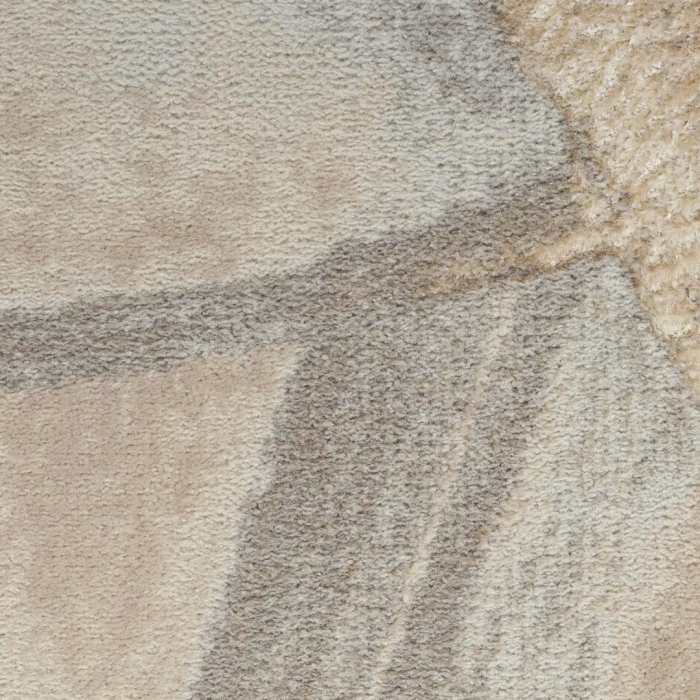 Nourison Splash Beige Grey BSK01 2ft. x 6ft. Rect. Rug