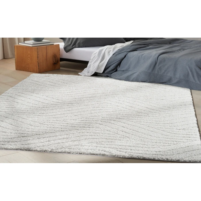 Calvin Klein Surfaces Silver Grey SFC01 3 ft. 11 in. X 5 ft. 11 in. Rectangle Rug