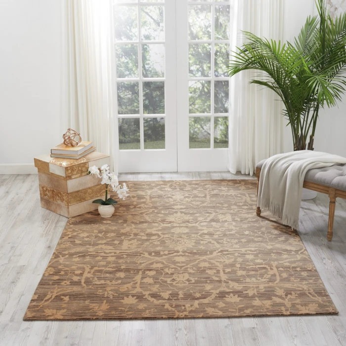 Nourison Silk Elements Area Rug SKE22-Taupe