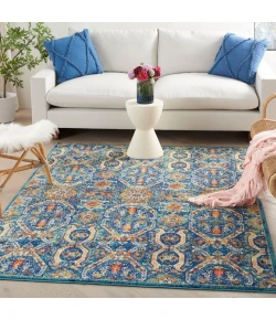 Nourison Home Allur ALR05 Blue Multicolor 5 ft. 3 in. X 7 ft. 3 in. Area Rug