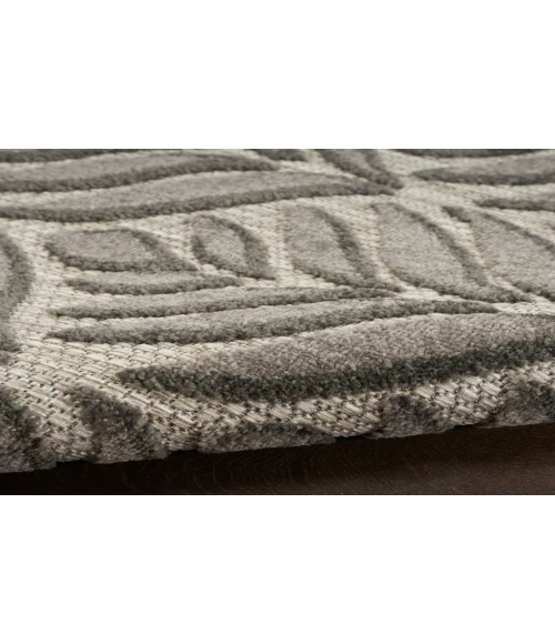 Nourison Aloha Charcoal ALH35 2 ft. X 6 ft. Rectangle Rug