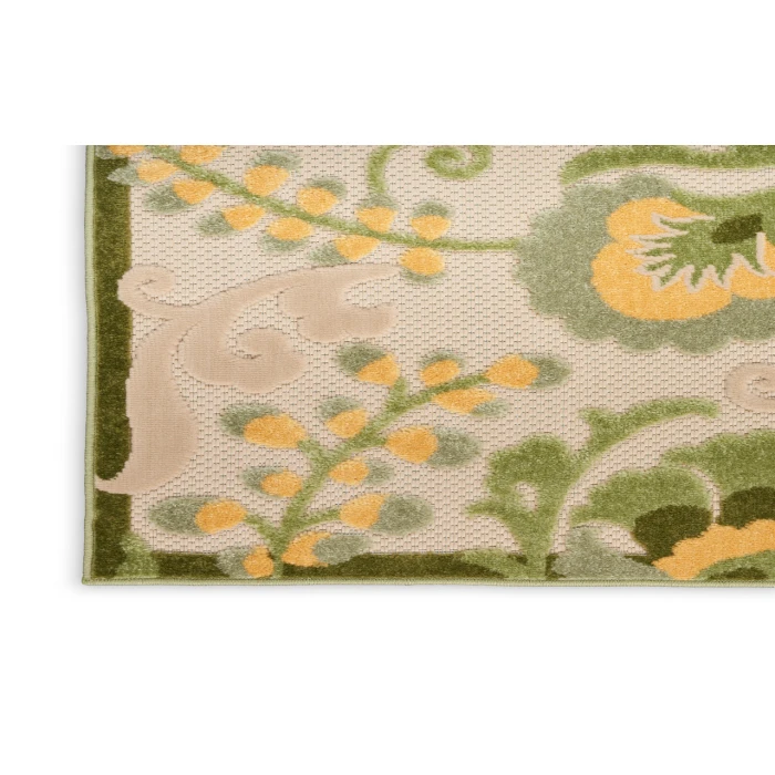 Nourison Aloha Ivory Green ALH17 12 ft. X 15 ft. Rectangle Rug