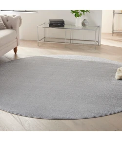 Nourison Home Nourison Essentials NRE01 Silver Grey 10 ft. Round Area Rug