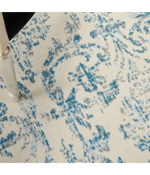 Nourison Jubilant Area Rug JUB09-Ivory/Blue