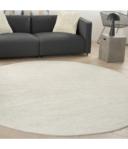 Nourison Home Nourison Essentials NRE01 Ivory Beige 8 ft. Round Area Rug