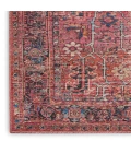 Nicole Curtis Machine Washable Series 1 Area Rug SR102 Red 5' x 7'