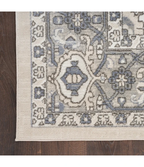 Nourison Quarry Ivory Blue QUA05 4 ft. X 6 ft. Rect. Rug